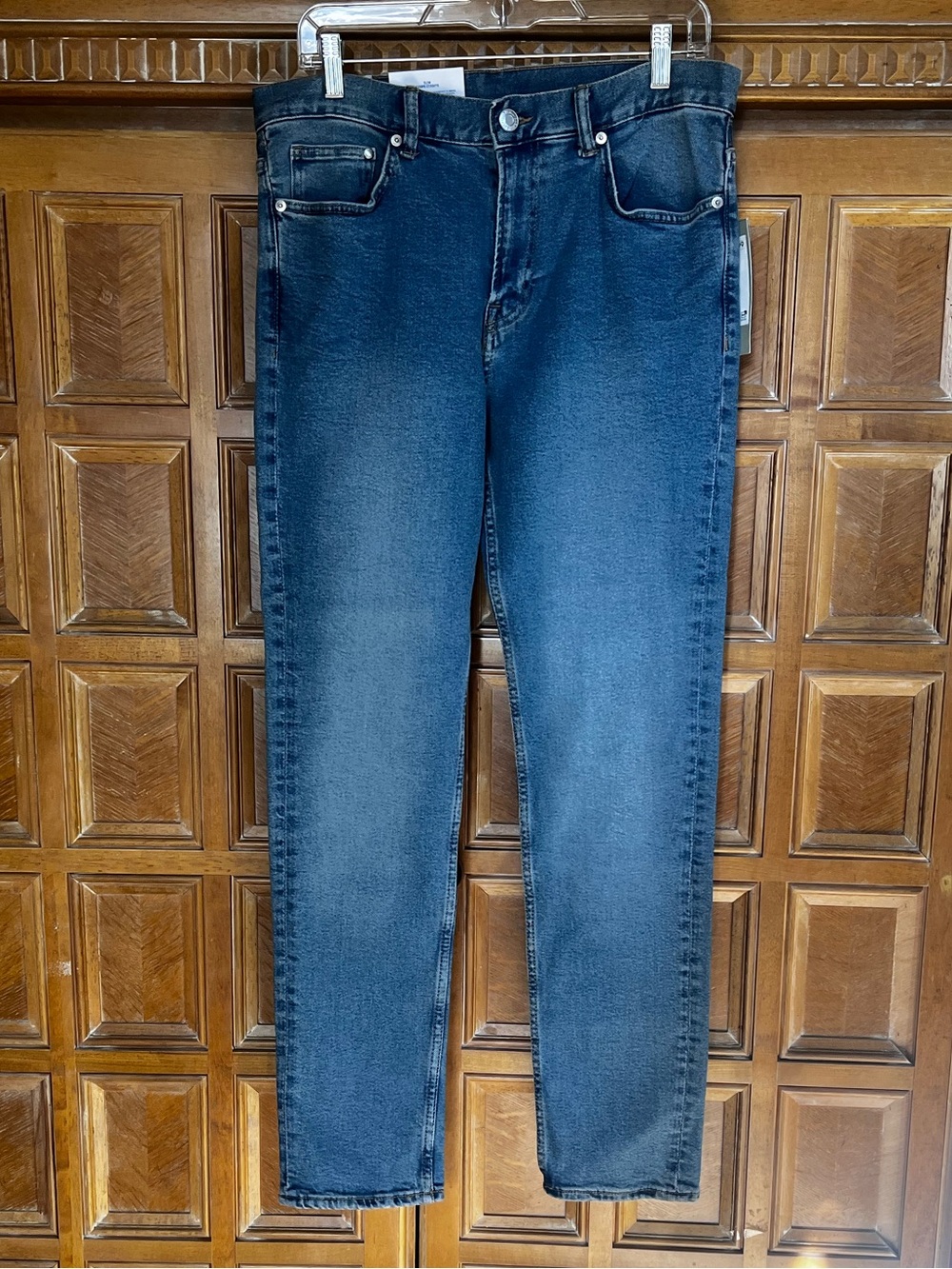 H&M Men’s Slim Fit Jeans 32x32 Stretch Blue Denim Recycled Cotton NWT